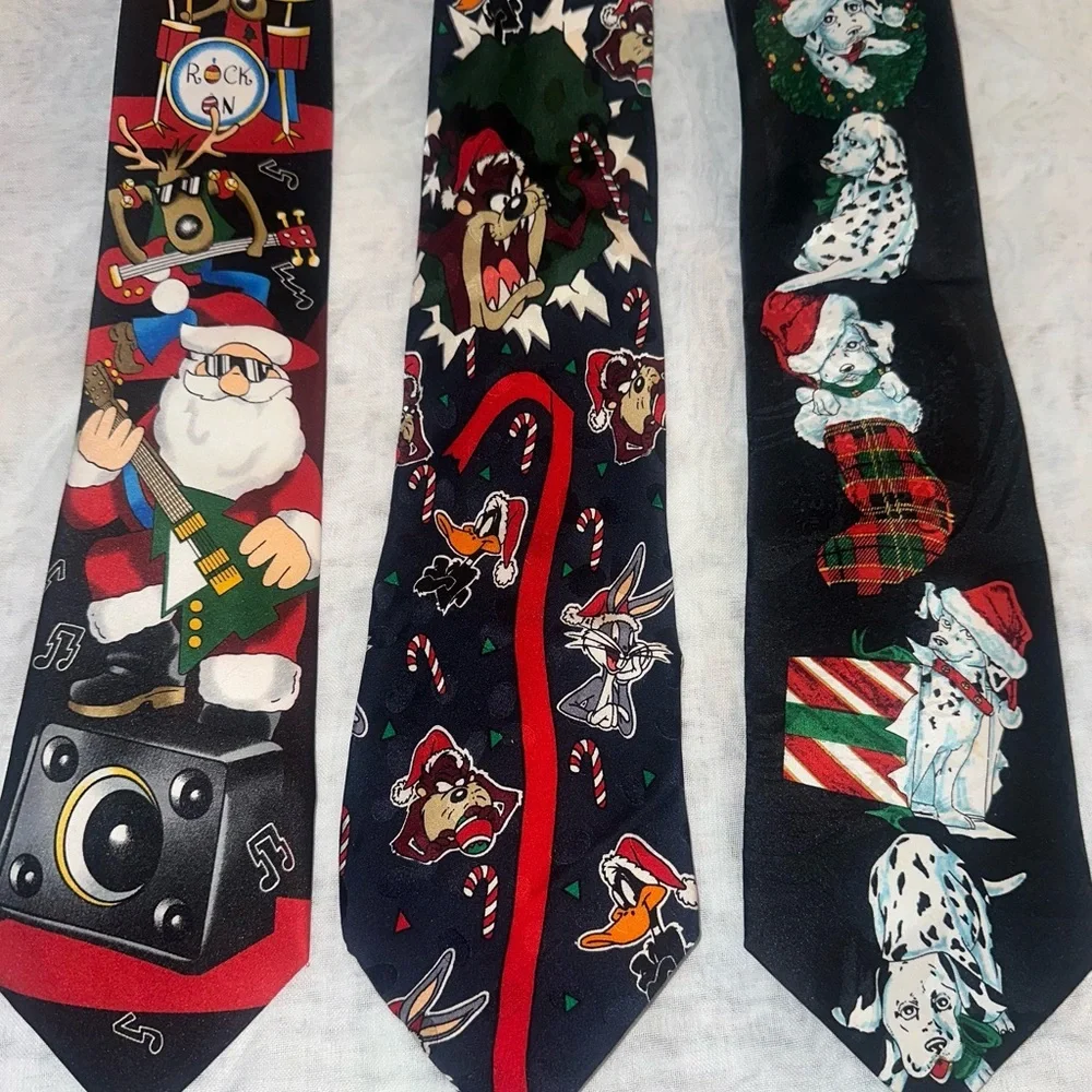Holiday Cartoon Character Tie Set